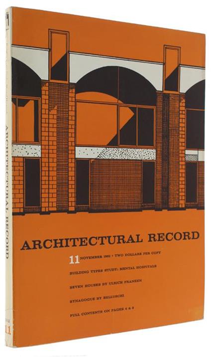 Architectural Record No. 11. November 1963 - copertina