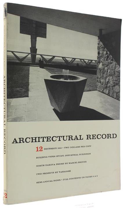 Architectural Record No. 12. December 1963 - copertina
