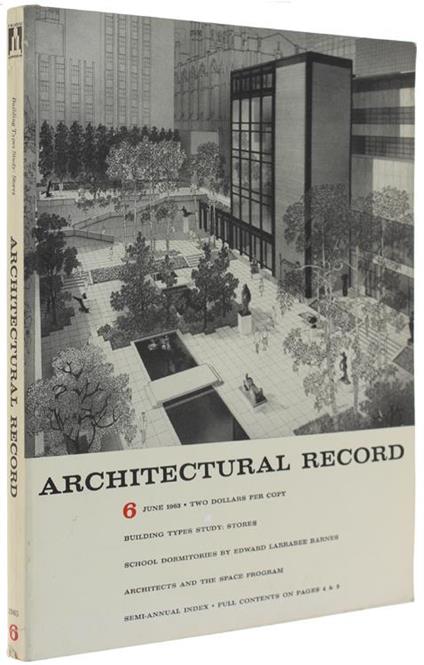 Architectural Record No. 6. June 1963 - copertina