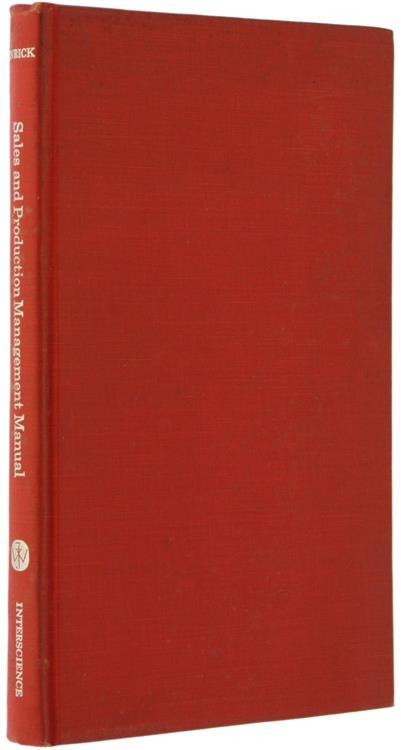 Sales and Production Management Manual Practice-Tested Methods and Procedures - Norbert L. Enrick - copertina