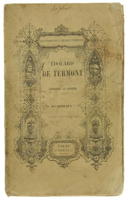 Edouard de Termont Ou Providence et Repentir. Cinquiéme Édition - copertina