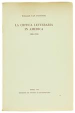 La Critica Letteraria in America 1900-1950