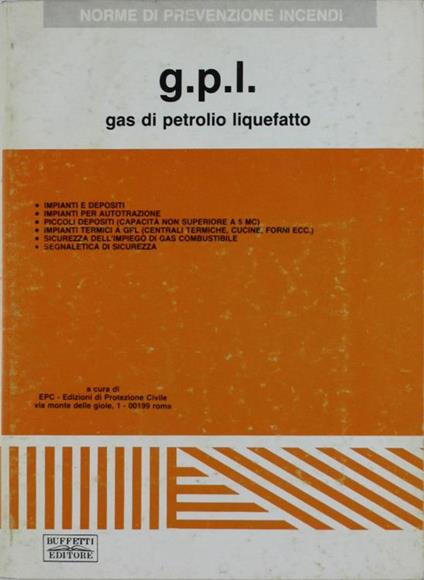 G.P.L. Gas di Petrolio Liquefatto - copertina