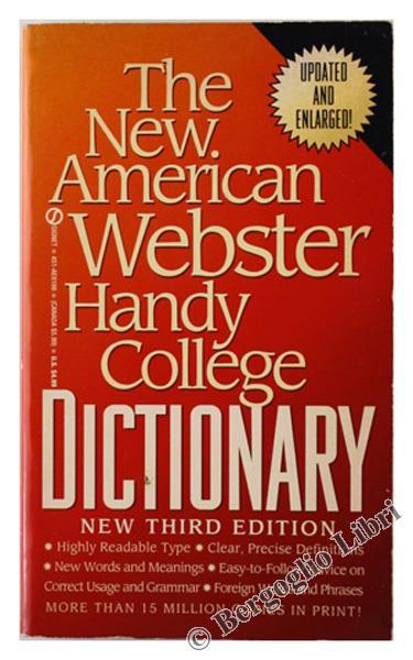 The New American Webster Handy College Dictionary - copertina