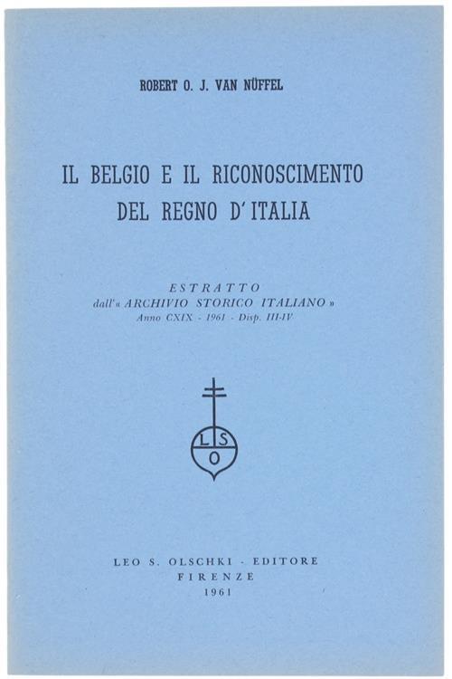 Il Belgio e il Riconoscimento del Regno d'Italia - copertina