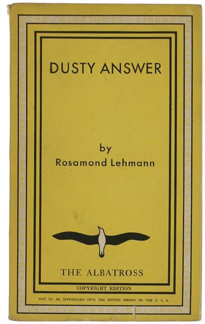 Dusty Answer - Rosamond Lehmann - copertina