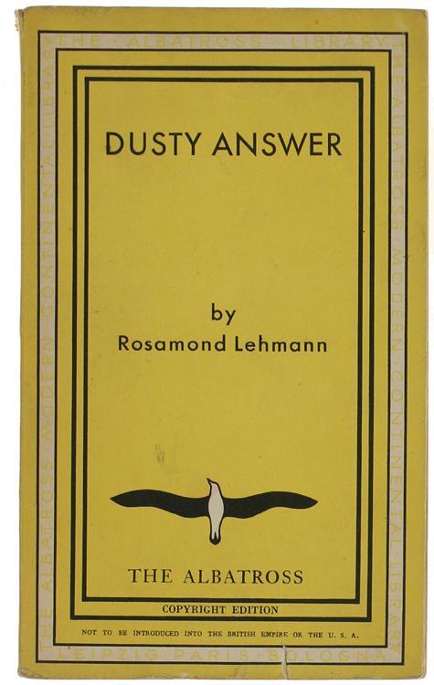 Dusty Answer - Rosamond Lehmann - copertina