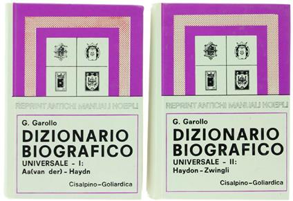 Dizionario biografico universale (rist. anast. 1907) - Gottardo Garollo - copertina