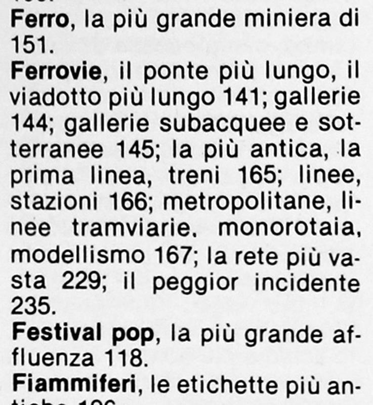 Il Guinness Dei Primati 1981