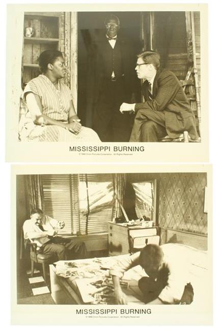 Mississippi Burning. Quattro Vere Foto Dal Set Del Film Con Gene Hackman, Willem Dafoe, Brad Douriff - Alan Parker - copertina