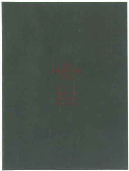 Ex Oriente Lux. Abe. Abidin. Ho-Kan. Raza - Enzo Biffi Gentili - copertina