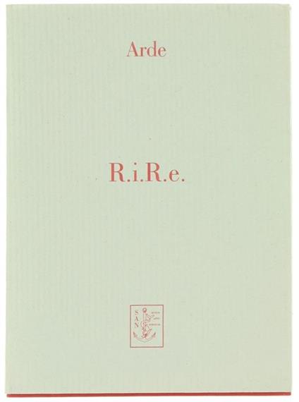 R.I.R.E - Gianni Arde - copertina