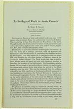 Archeological Work In Arctic Canada