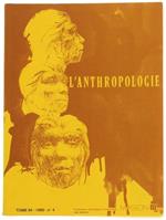 L' Anthropologie. Tome 94. 1990. No. 4