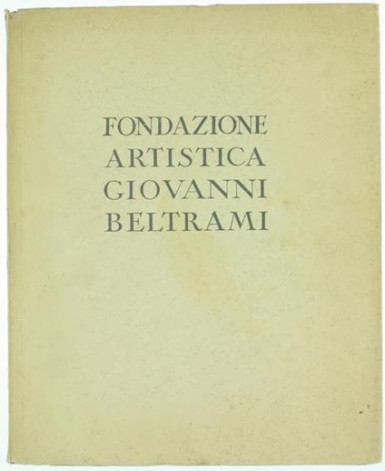 Fondazione Artistica Giovanni Beltrami - Sabatino Lopez - copertina