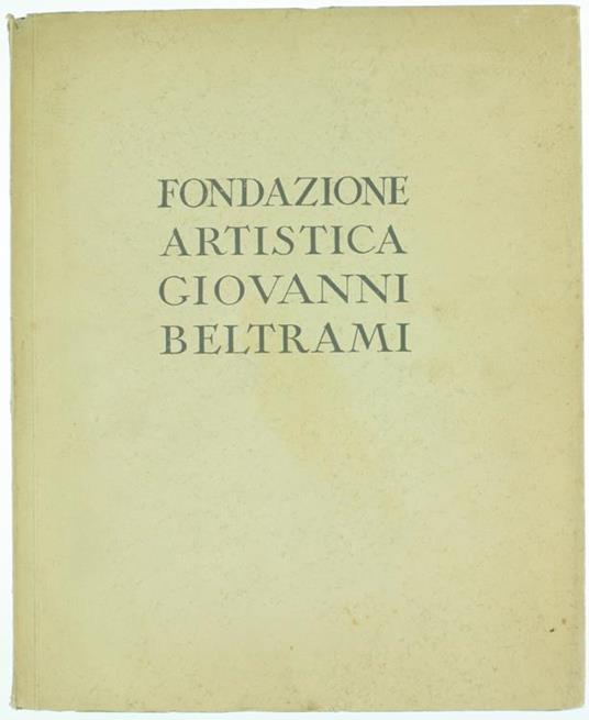 Fondazione Artistica Giovanni Beltrami - Sabatino Lopez - copertina