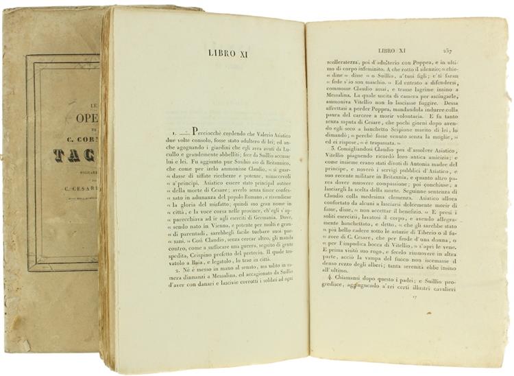 Gli Annali Di C. Cornelio Tacito Volgarizzati Da C. Cesare Balbo. Le Opere Di C. Cornelio Tacito Volgarizzate Da C. Cesare Balbo