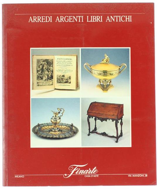 Asta 955: Arredi Argenti Libri Antichi - copertina