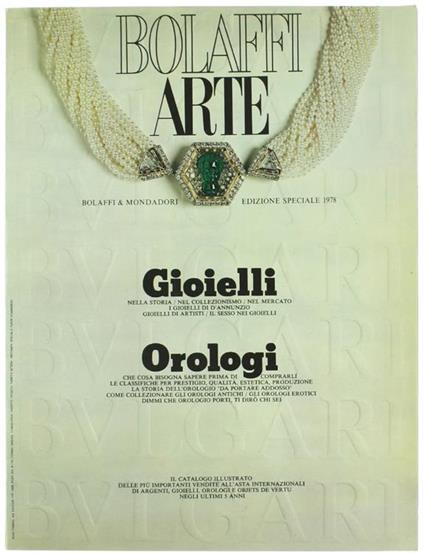 Bolaffiarte. Gioielli. Orologi. Edizione Speciale 1978 - copertina