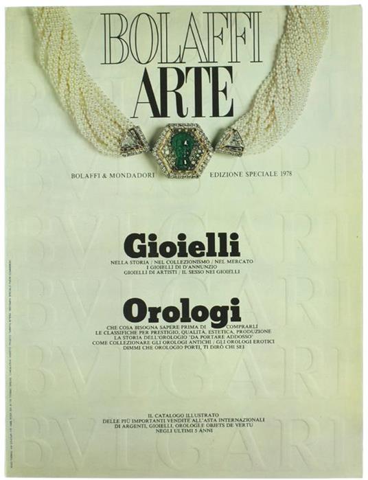 Bolaffiarte. Gioielli. Orologi. Edizione Speciale 1978 - copertina