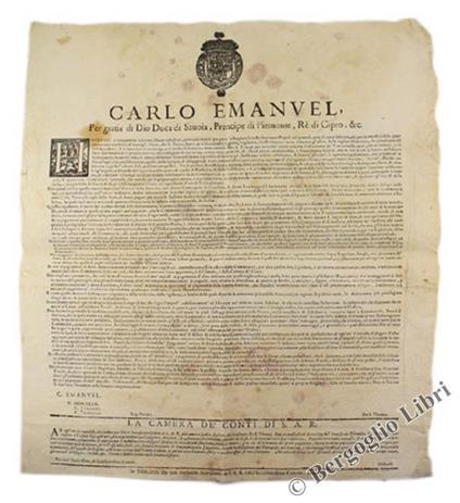 Havendo Sì Longamente Sospirato Il Bene Della Pace, Particolarmente Per Poter Sollaggiare Li Nostri Ben'Amati Popoli. - Carlo Emanuele III - copertina