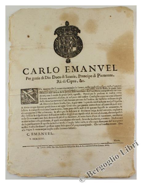 Nel Mentre Che Si Vanno Maturando Le Forme, Colle Quali I Creditori Delle Communità Dello Stato Deuono Essere Sodisfatti. - Carlo Emanuele III - copertina