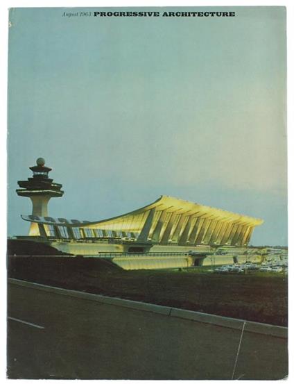 Progressive Architecture. August 1963 : Dulles & òHare - copertina