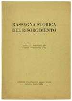 Rassegna Storica Del Risorgimento. Anno Li. Fascicolo Iii. Luglio. Settembre 1964