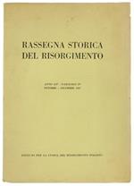 Rassegna Storica Del Risorgimento. Anno Liv. Fascicolo Iv. Ottobre. Dicembre 1967