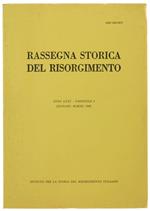 Rassegna Storica Del Risorgimento. Anno Lxxv. Fascicolo I. Gennaio. Marzo 1988