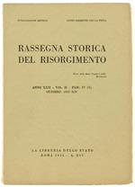 Rassegna Storica Del Risorgimento. Anno Xxii. Vol.Ii. Fasc. Iv. Ottobre 1935 / Xiv