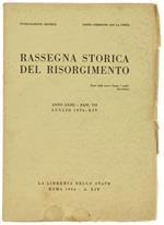 Rassegna Storica Del Risorgimento. Anno Xxiii. Fasc.Vii. Luglio 1936