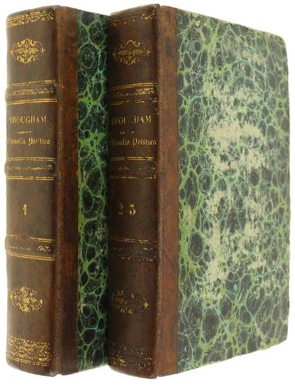 Filosofia Politica Di Lord Enrico Brougham Tradotta Da Paolo Emiliani-Giudici e Rafffaele Busacca - Henry Peter Brougham and Vaux - copertina