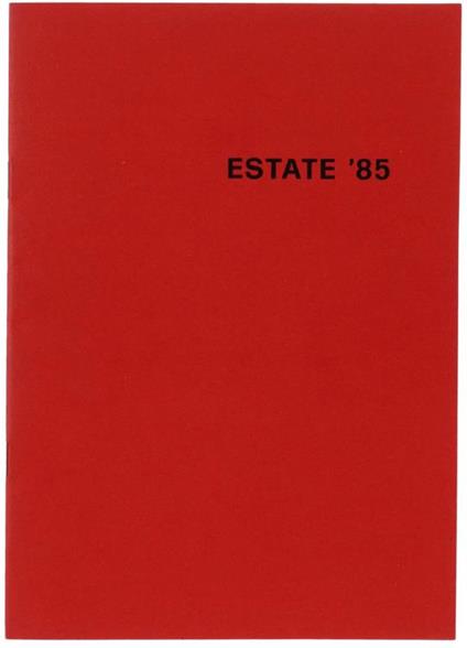 Estate '85 - Pietro Barsi - copertina