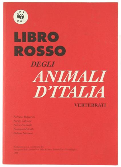 Libro Rosso Degli Animali D'Italia. Vertebrati - copertina
