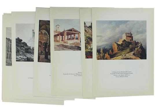 Vedute Piemontesi Dell'800: 12 Tavole In Facsimile - copertina