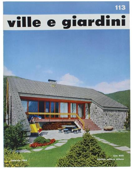 Ville E Giardini. N. 113. Febbraio 1966 - Mario Ravegnani - copertina