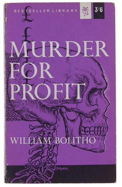 Murder For Profit Introduction By John Arlott - , William Bolitho - copertina