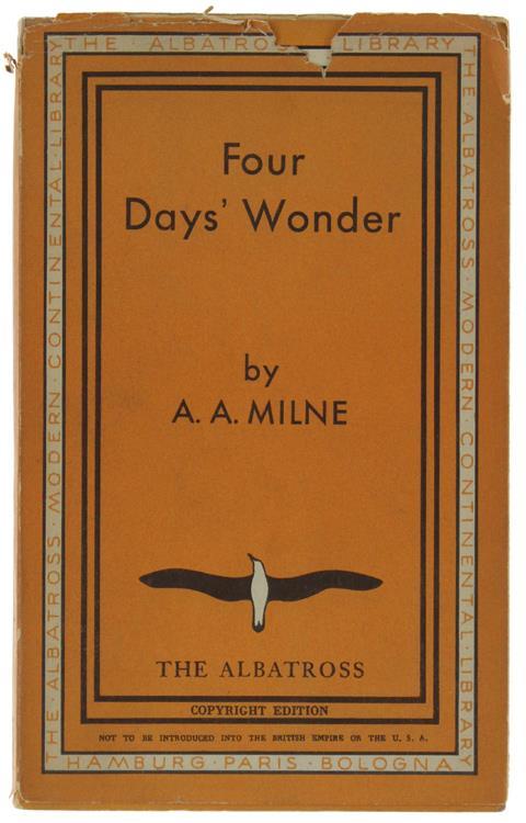 Four Days' Wonder - A. A. Milne - copertina