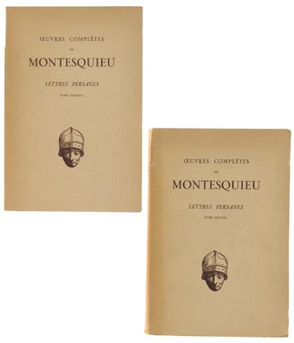 Lettres Persanes. Tome I + Tome Ii - Charles L. de Montesquieu - copertina