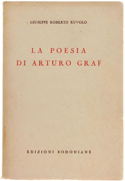 La Poesia Di Arturo Graf - Giuseppe R. Ruvolo - copertina