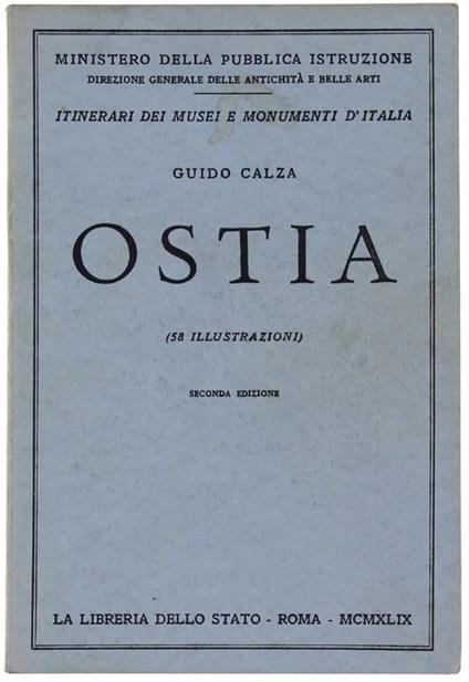 Ostia - Guido Calza - copertina