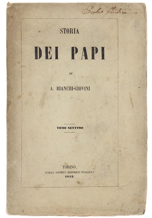 Bergoglio Libri d'Epoca Snc