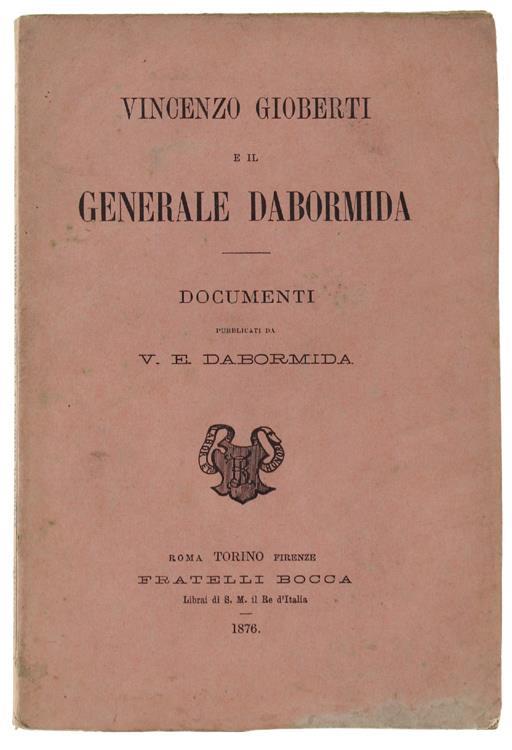 Vincenzo Gioberti e Il Generale Dabormida - copertina