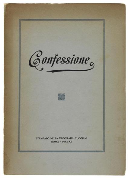 Confessione - Giuseppe Gerbore - copertina