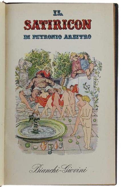Il Satiricon - Arbitro Petronio - copertina