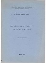 De Historia Salutis In Sacris Scripturis (Ad Usum Privatum)