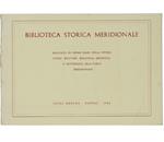 Biblioteca Storica Meridionale. Seconda Serie. 5° Fascicolo. 1.300 Opere Circa Riguardanti Il Meridione D'italia (Antico Regno Delle Due Sicilie)