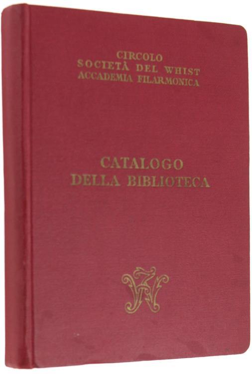 Catalogo Della Biblioteca. Anno 1955 - copertina