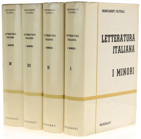 Letteratura Italiana - I Minori. [Opera Completa] - copertina